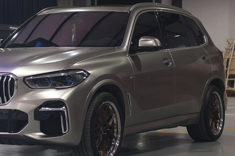 Olim Cd23 Modular 2pc 6061 T6 Fine Polishing Lip Brushed Bronze Surface On Bmw X5